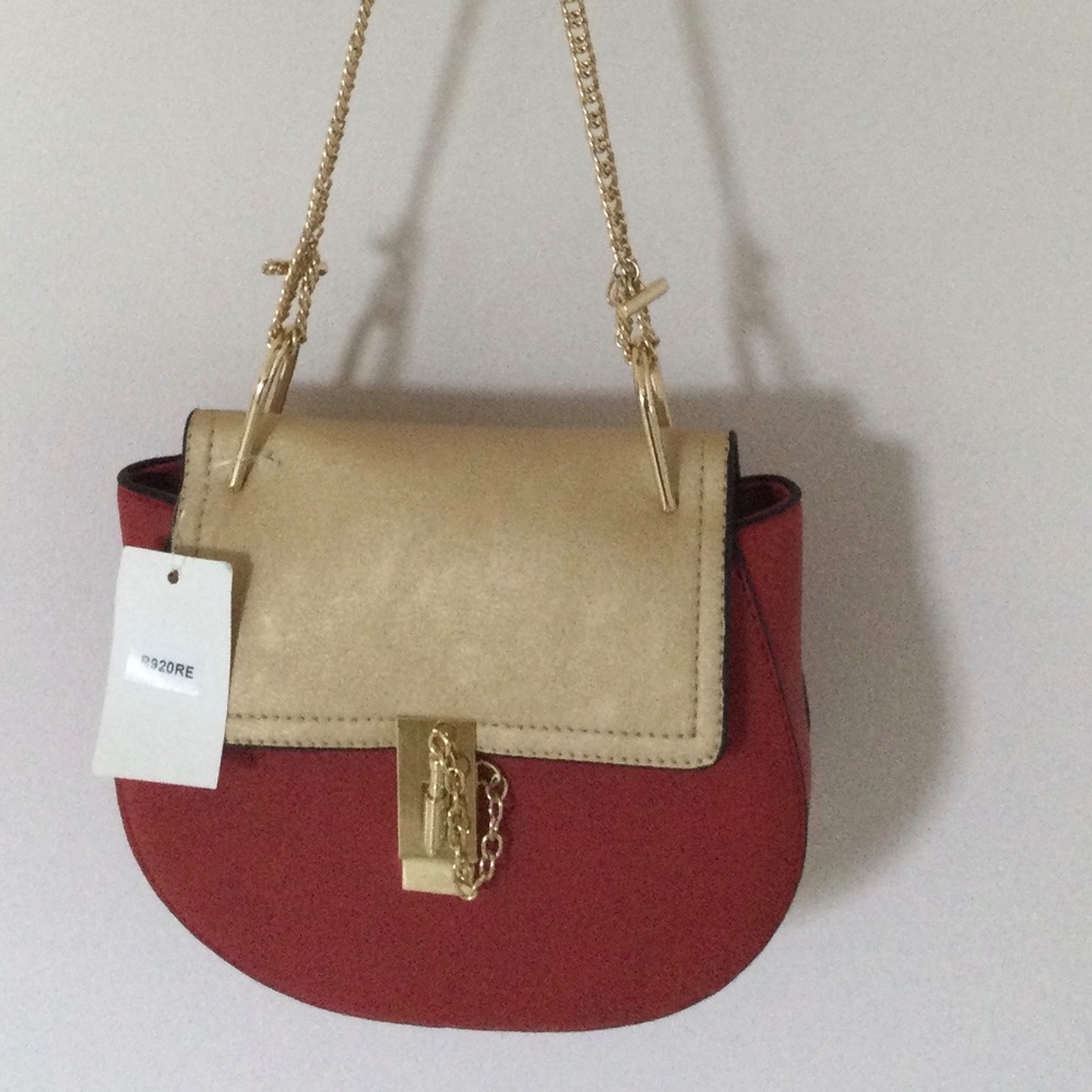 Red /Beige Purse